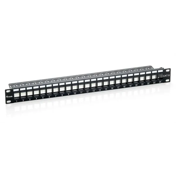 Patch Panel Vacio Cat.6 24 Puertos Keystone 1u