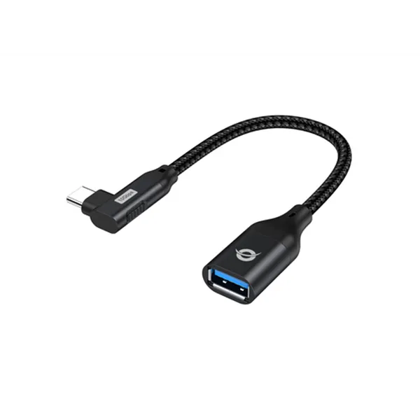 Adaptador Usb-c Conceptronic Abby19b A 1xusb-a 3.2 10 Gbps Hembra Otg Angulo De 90º