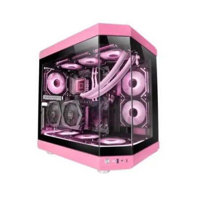 Caja Atx Semitorre Gaming Mars Gaming Mc3t Color Rosa Vista