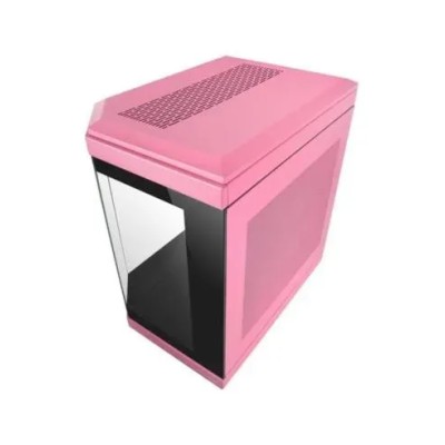 Caja Atx Semitorre Gaming Mars Gaming Mc3t Color Rosa Vista