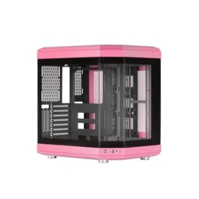 Caja Atx Semitorre Gaming Mars Gaming Mc3t Color Rosa Vista