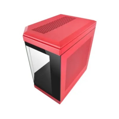 Caja Atx Semitorre Gaming Mars Gaming Mc3t Color Rojo Vista