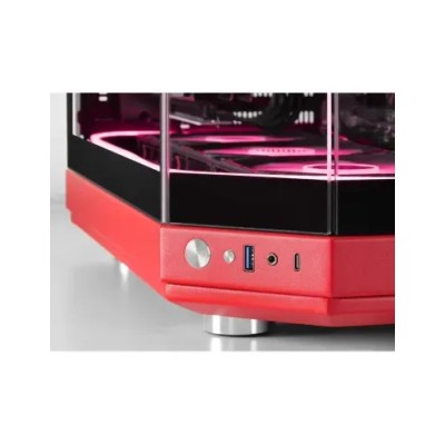 Caja Atx Semitorre Gaming Mars Gaming Mc3t Color Rojo Vista