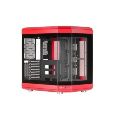 Caja Atx Semitorre Gaming Mars Gaming Mc3t Color Rojo Vista