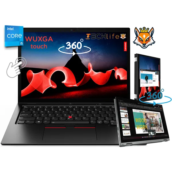 Lenovo 2-en-1 Thinkpad L13 Yoga G4 I5-1335u 8GB 256GB SSD 13.3" Táctil IPS 360º W11Pro Negro