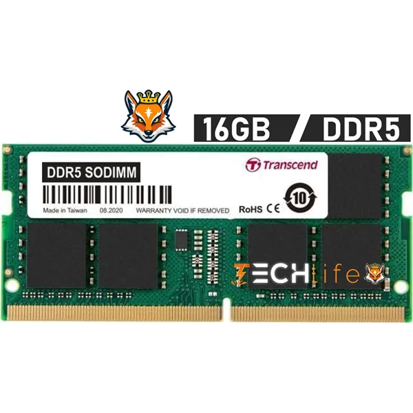 Transcend JetRam 16GB DDR5 5600MHz 1.1v CL46 - Memoria SODIMM