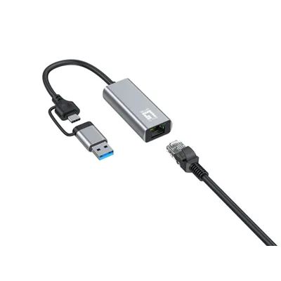 Adaptador Usb-c Level One Usb-0423 A Rj45 1x2.5 Gigabit Con