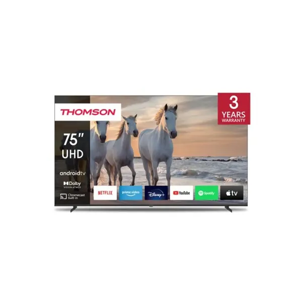 Televisor 75" Thomson 75ua5s13 Uhd 4k 3840x2160 Smart Tv 4xhdmi Audio 24w Vesa 400x200