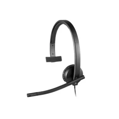 Auricular Logitech H570E/ con Micrófono/ USB/ Negro