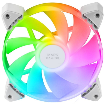 Mars Gaming REVERSED ARGB MF-3AR Blanco Kit 3 Ventiladores 120m