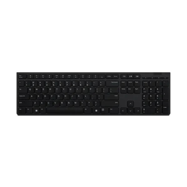 Teclado Lenovo Wireless + Bluetooth Recargable (cambie Sin Problemas Hasta 3 Dispositivos A Través D