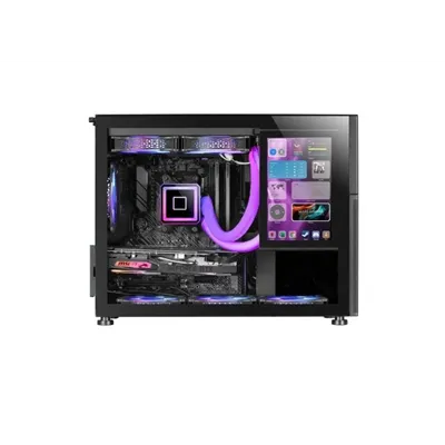 Caja Microatx Gaming Mars Gaming Mc-lcd Negra Con Pantalla Ips