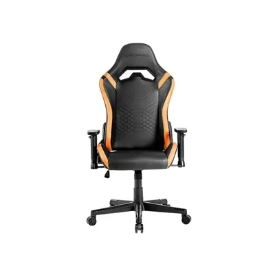 Silla Gamer Mars Gaming Mgcprobo Negra Con Detalle Naranjas