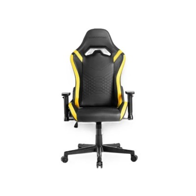 Silla Gamer Mars Gaming Mgcproby Negra Con Detalle Amarillos