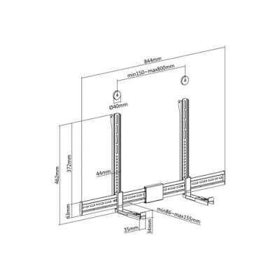 Soporte Para Barra De Sonido Universal Equip Multiinstalacion