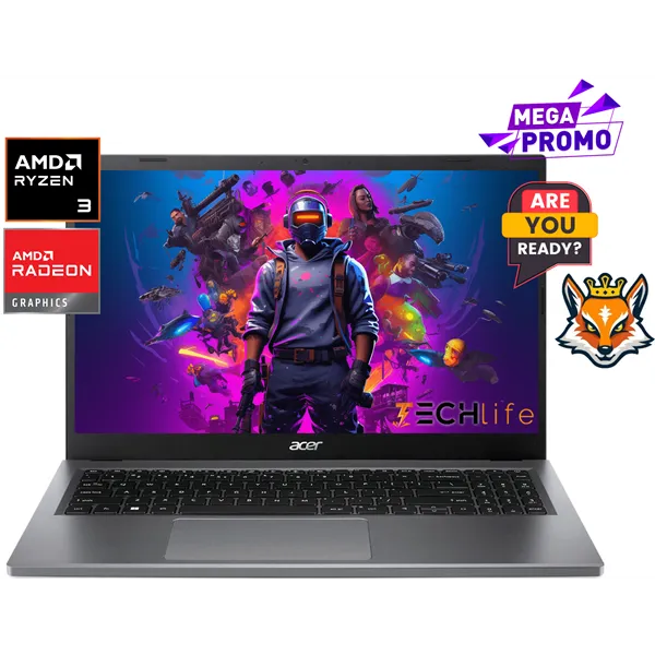 Acer Extensa 15 | EX215-23-R9MV AMD Ryzen 3 7320u 8GB 256GB SSD 15.6" W11 Gris Acero