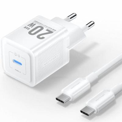 Cargador Gan de Pared Vention TZ-FEPW0-EU-01/ 1xUSB Tipo-C +