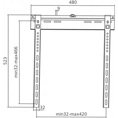 Soporte De Pared Fijo Equip 650320 Para Pantalla 32"- 55" Fijo