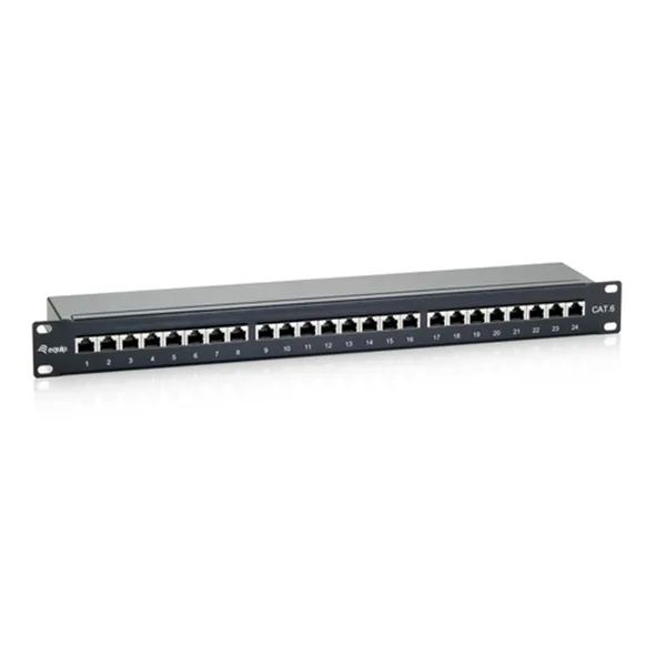 Patch Panel 24 Puertos Categoria 6 Apantallado Premium Color Negro