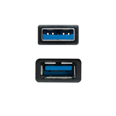 Cable Alargador USB 3.0 Nanocable 10.01.0901-BK/ USB Macho -