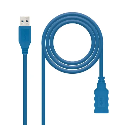 Cable Alargador USB 3.0 Nanocable 10.01.0901/ USB Macho - USB