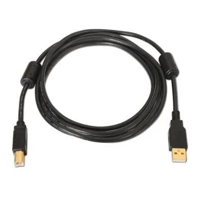 Cable USB 2.0 Impresora Aisens A101-0009/ USB Tipo-B Macho -