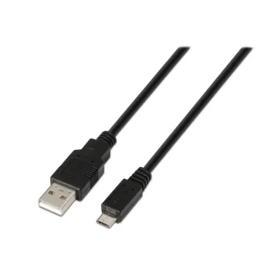 Cable USB 2.0 Aisens A101-0027/ USB Macho - MicroUSB Macho/
