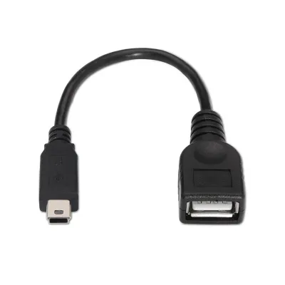 Cable USB 2.0 Aisens A101-0033/ MiniUSB Macho - USB Hembra/