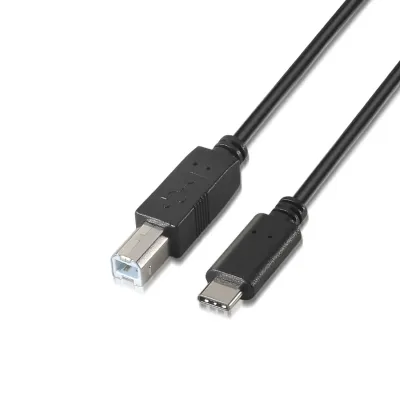 Cable USB 2.0 Impresora Aisens A107-0054/ USB Tipo-C Macho -