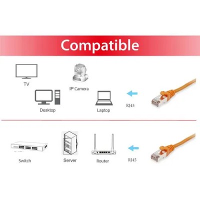 Equip 605571 cable de red Naranja 2 m Cat6 S/UTP (STP)