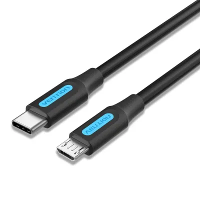 Cable USB 2.0 Tipo-C Vention COVBG/ USB Tipo-C Macho - MicroUSB