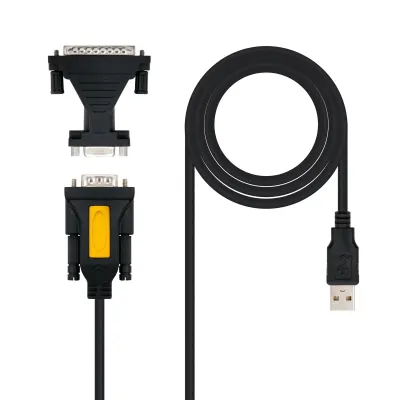 Cable Conversor Nanocable 10.03.0002/ USB Macho - DB9 Macho/