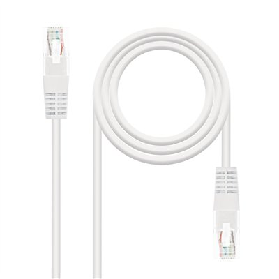 Nanocable CABLE RED LATIGUILLO RJ45 CAT.5E UTP AWG24, BLANCO