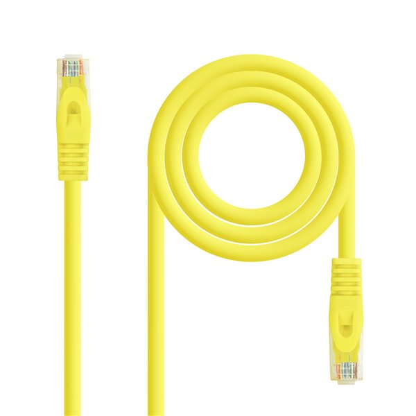 Nanocable Cable Red Latiguillo RJ45 LSZH CAT.6A UTP AWG24, Amarillo, 30 cm