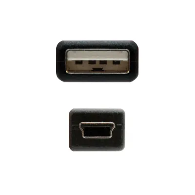 Cable USB 2.0 Nanocable 10.01.0401/ USB Macho - MiniUSB Macho/