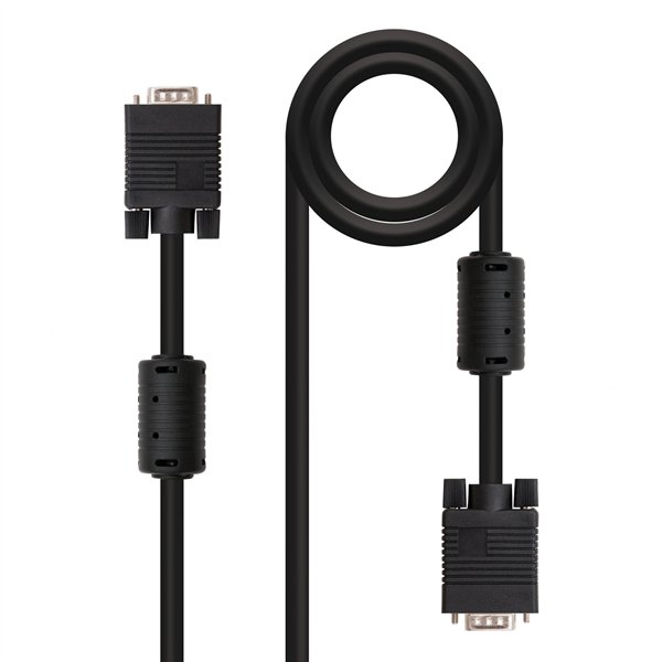 Nanocable CABLE SVGA CON FERRITA HDB15/M-HDB15/M 6.0 M