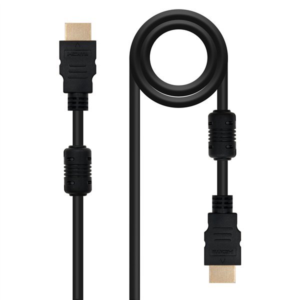 Nanocable HDMI, 5m cable HDMI HDMI tipo A (Estándar) Negro