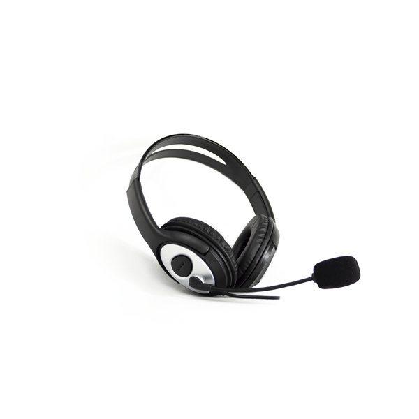 CoolBox coolCHAT 3.5 Auriculares Alámbrico Diadema Llamadas/Música Negro, Plata