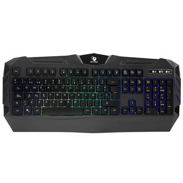 Deep Gaming DeepColorKey teclado Juego USB QWERTY Español Negro