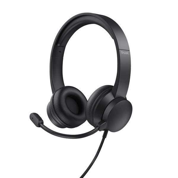 Trust HS-200 Auriculares Alámbrico Diadema Oficina/Centro de llamadas USB tipo A Negro