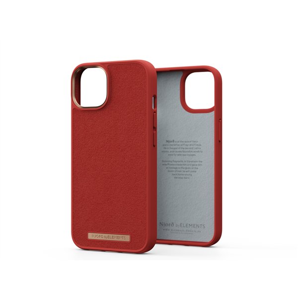 Njord byELEMENTS Suede Comfort+ Case - iPhone 14 - Burnt Orange