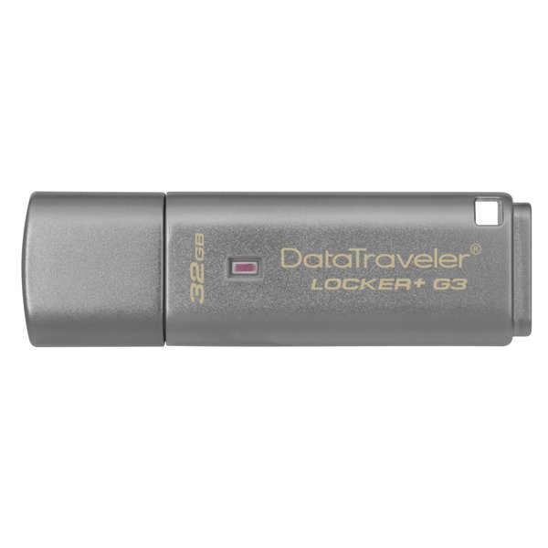 Kingston Technology DataTraveler Locker+ G3 32GB unidad flash USB USB tipo A 3.2 Gen 1 (3.1 Gen 1) Plata