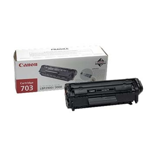 Canon Toner CRG703 Black cartucho de tóner 3 pieza(s) Original Negro