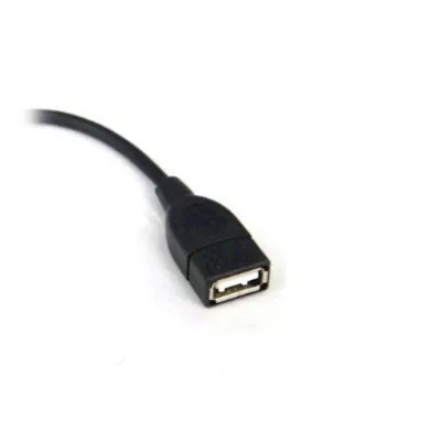 Cable USB 2.0 3GO C122/ MicroUSB Macho - USB Hembra/ 15cm/ Negro