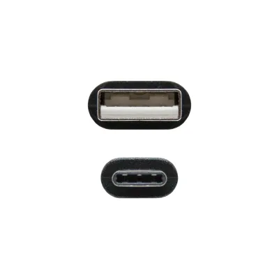 Cable USB 2.0 Nanocable 10.01.2102/ USB Tipo-C Macho - USB