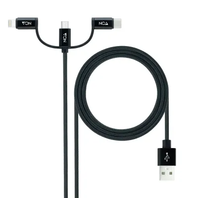 Cable USB 2.0 Nanocable 10.01.3200/ Lightning Macho - Micro USB