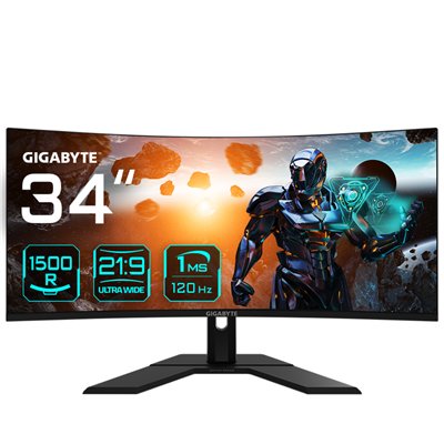 GIGABYTE GS34WQC 34" Monitor de Juego Curvo WQHD - 3440 x 1440