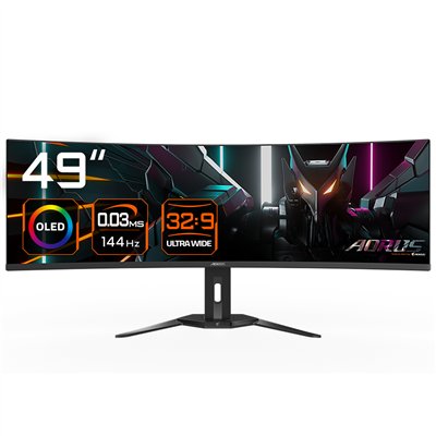 GIGABYTE AORUS Monitor de juegos curvo CO49DQ OLED - 5120x1440