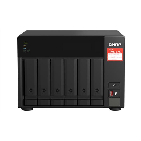 QNAP TVS-675 NAS Torre ZhaoXin KaiXian KX-6000 KX-U6580 8 GB DDR4 0 TB QuTS hero Negro