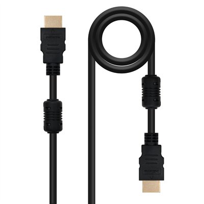 Nanocable HDMI, 5m cable HDMI HDMI tipo A (Estándar) Negro